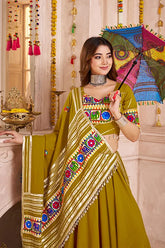 Navratri Fluorescent Green Chaniya Choli